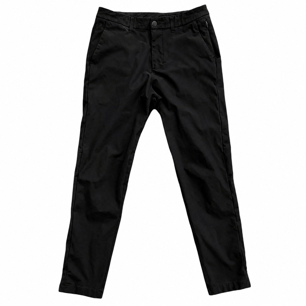 Lululemon Pants Men 30x28 Black Commission Slim Stretch Tapered Chino Work Golf